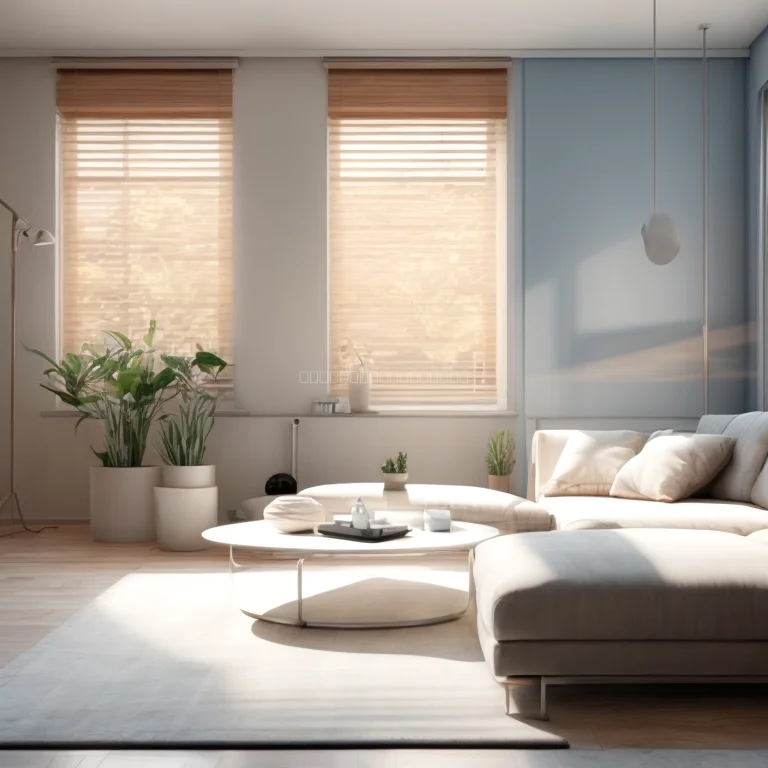 Schematische Darstellung einer KI-gesteuerten Jalousie